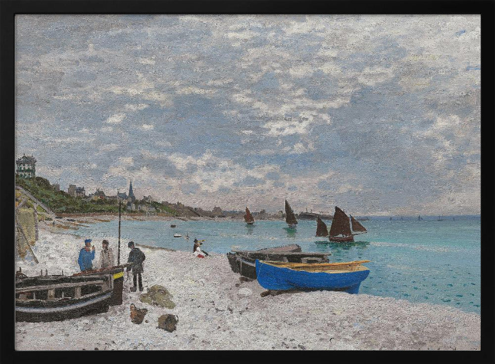 The Beach At Sainte Adresse (1867) - Poster / Art Print