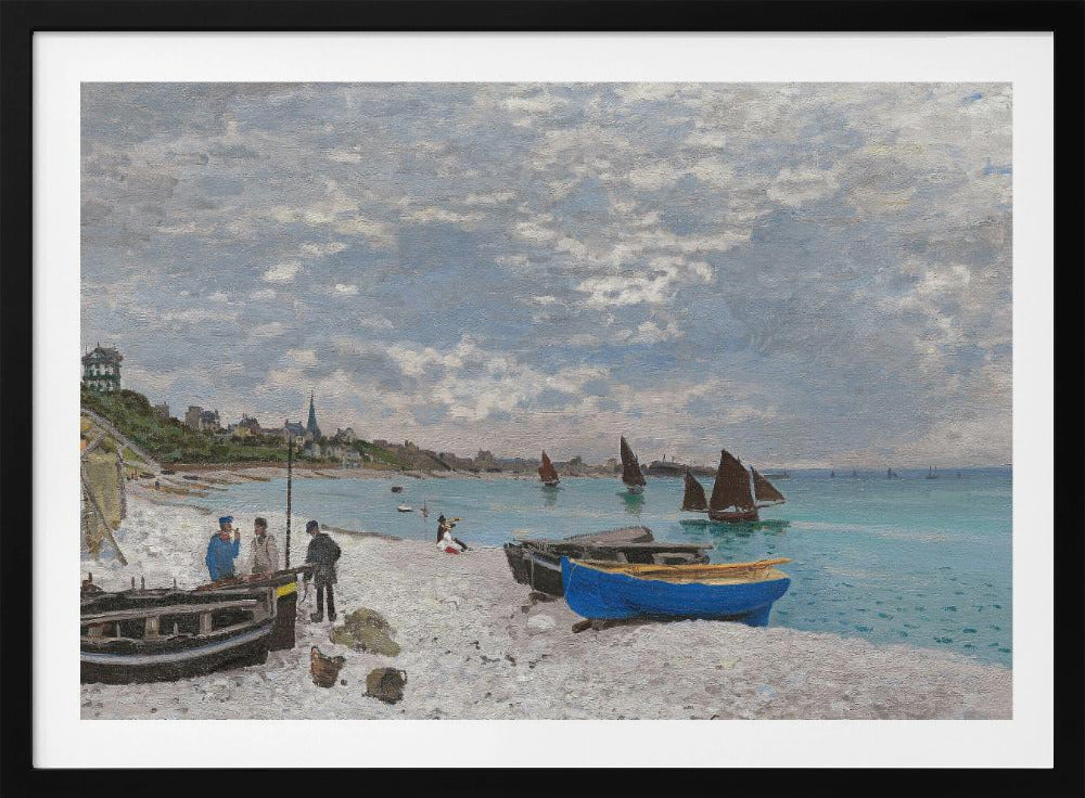 The Beach At Sainte Adresse (1867) - Poster / Art Print