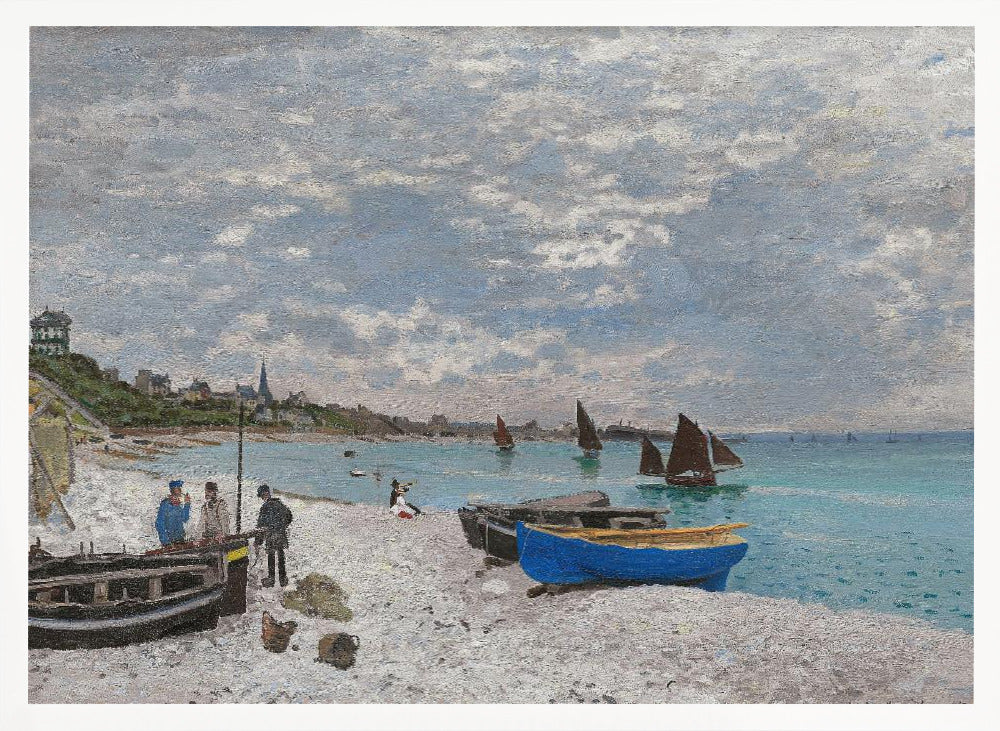 The Beach At Sainte Adresse (1867) - Poster / Art Print