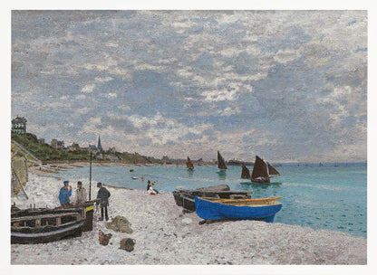 The Beach At Sainte Adresse (1867) - Poster / Art Print