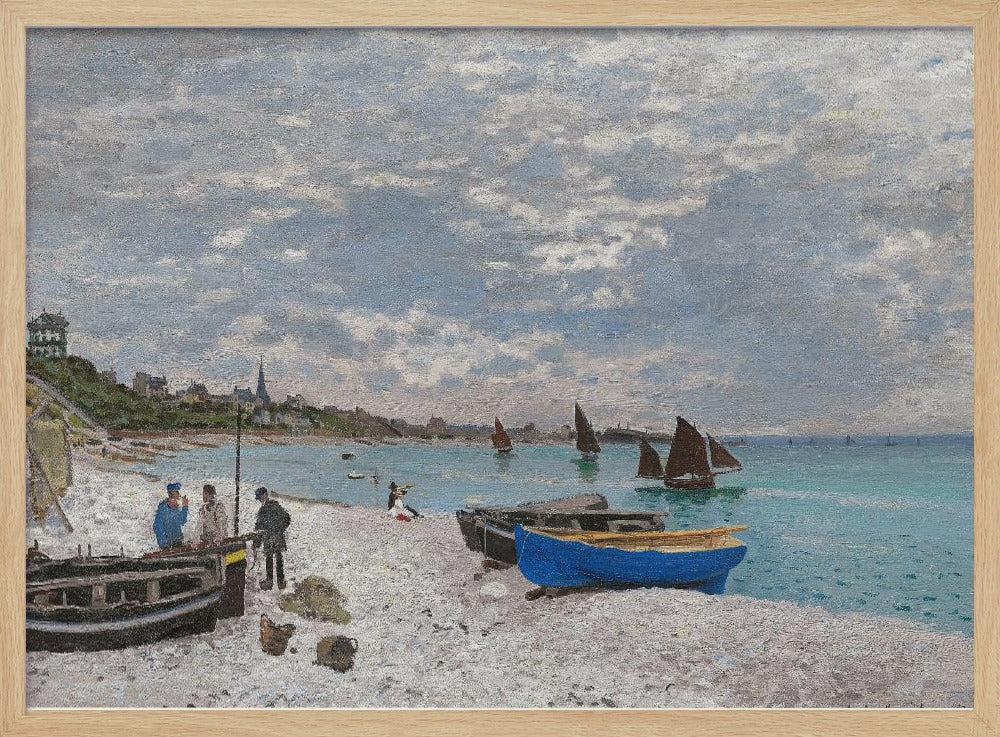 The Beach At Sainte Adresse (1867) - Poster / Art Print
