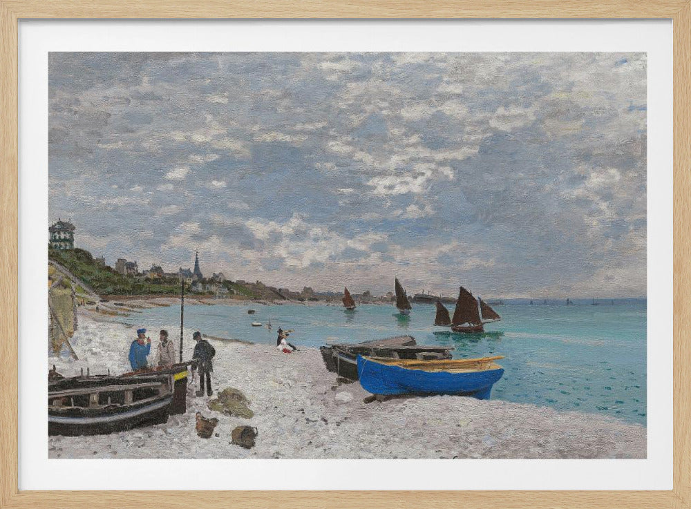 The Beach At Sainte Adresse (1867) - Poster / Art Print