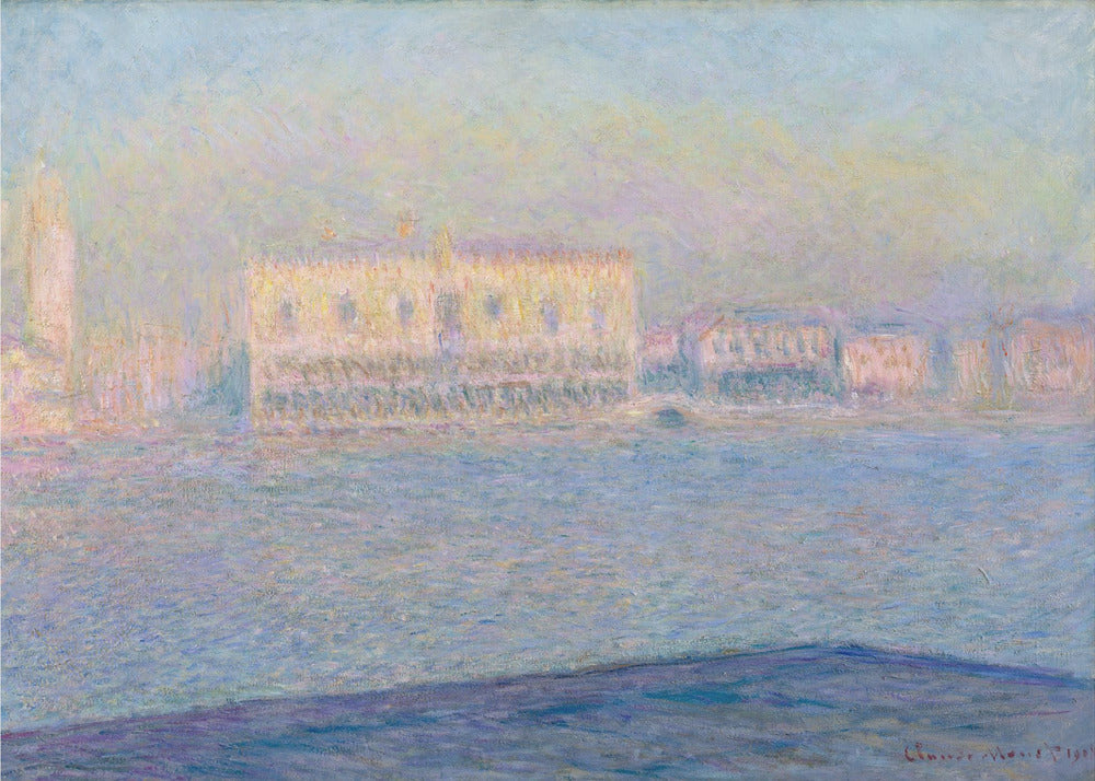 The Doge's Palace Seen From San Giorgio Maggiore (1908) By Claude Monet - Poster / Art Print