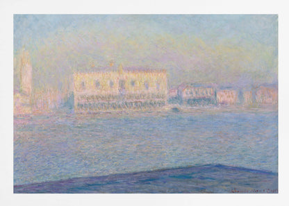 The Doge's Palace Seen From San Giorgio Maggiore (1908) By Claude Monet - Poster / Art Print