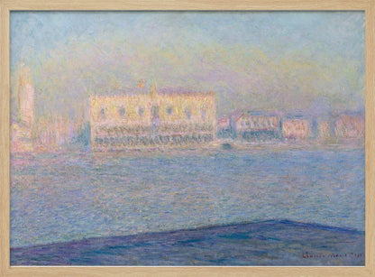 The Doge's Palace Seen From San Giorgio Maggiore (1908) By Claude Monet - Poster / Art Print