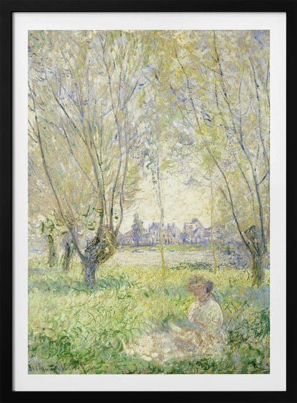Woman Seated Under the Willows (1880) - Poster / Art Print