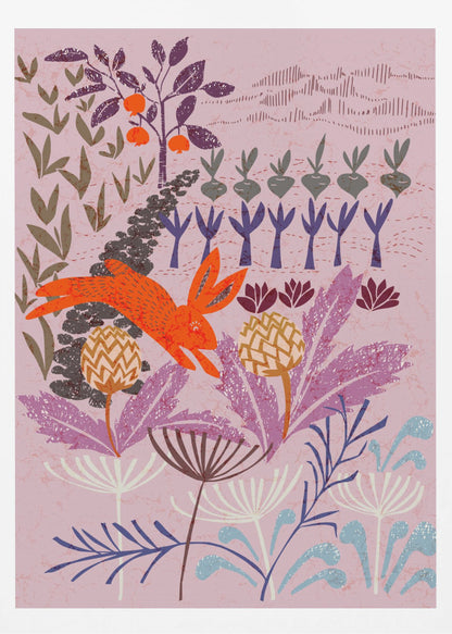 Artichoke thief at sunrise - Poster / Art Print