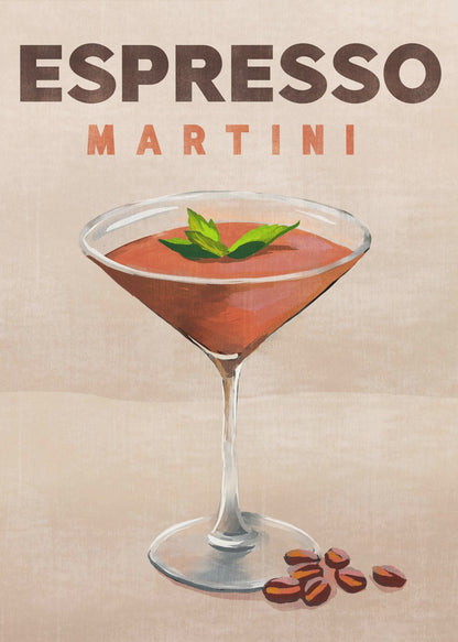 Espresso Martini Cocktail Bar Decor - Poster / Art Print