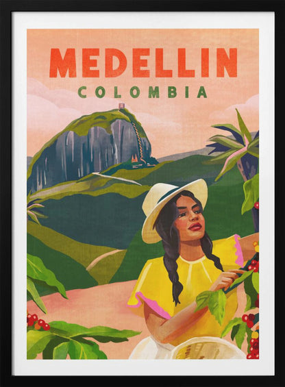Medellin Colombia Travel Poster - Poster / Art Print