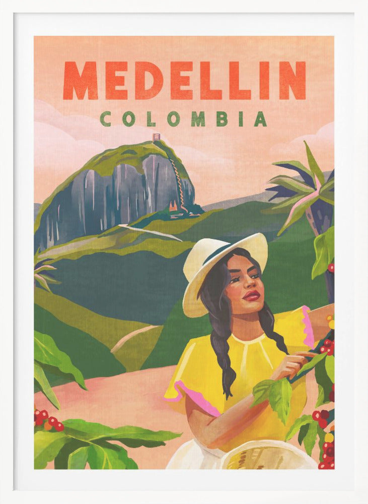 Medellin Colombia Travel Poster - Poster / Art Print