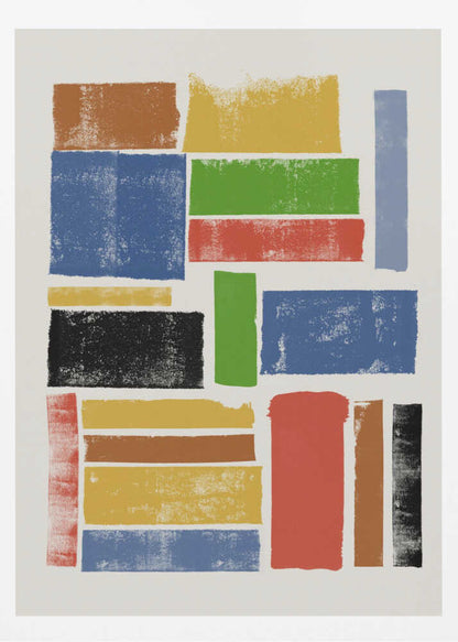Color Block Harmony - Poster / Art Print