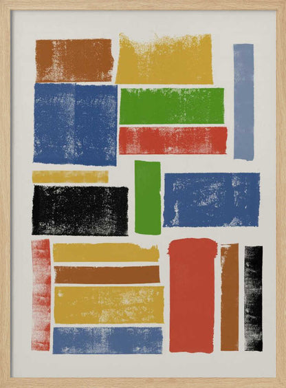 Color Block Harmony - Poster / Art Print