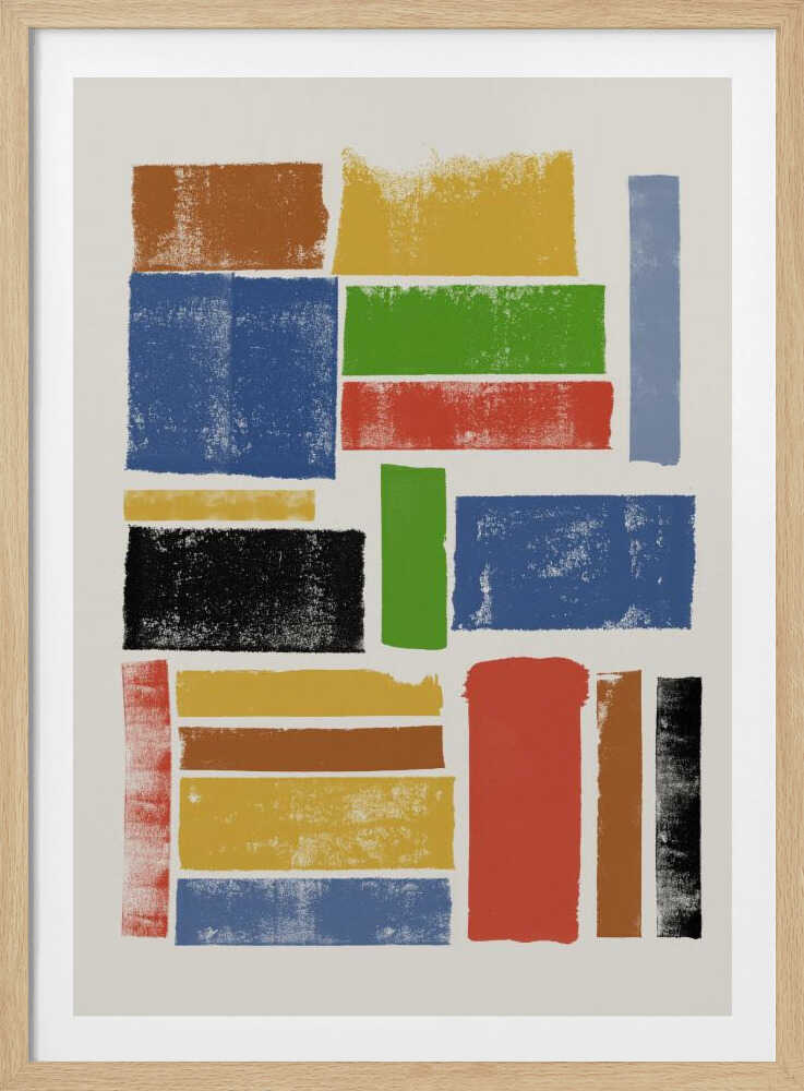 Color Block Harmony - Poster / Art Print
