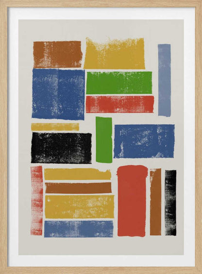 Color Block Harmony - Poster / Art Print