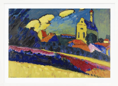 Study of Murnau  Landscape With Church (1909) - Poster / Art Print