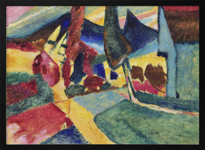 Landscape With Two Poplars (1912) - Poster / Art Print