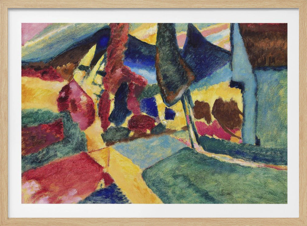 Landscape With Two Poplars (1912) - Poster / Art Print