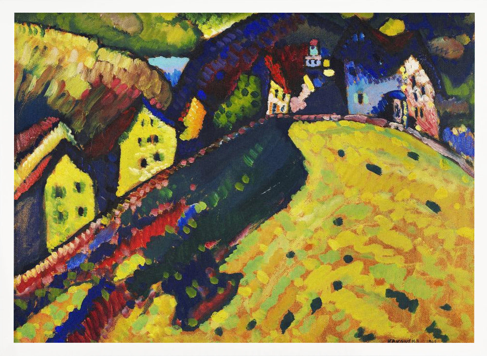 Houses At Murnau (1909) - Poster / Art Print