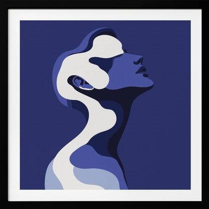 Human In Blue - Poster / Art Print