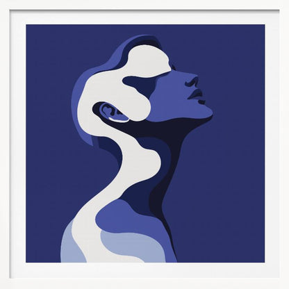 Human In Blue - Poster / Art Print
