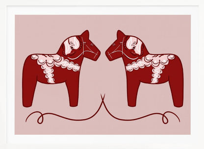 Dala Horses - Poster / Art Print