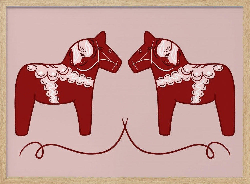 Dala Horses - Poster / Art Print