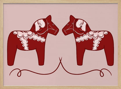 Dala Horses - Poster / Art Print