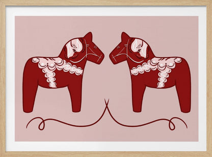 Dala Horses - Poster / Art Print