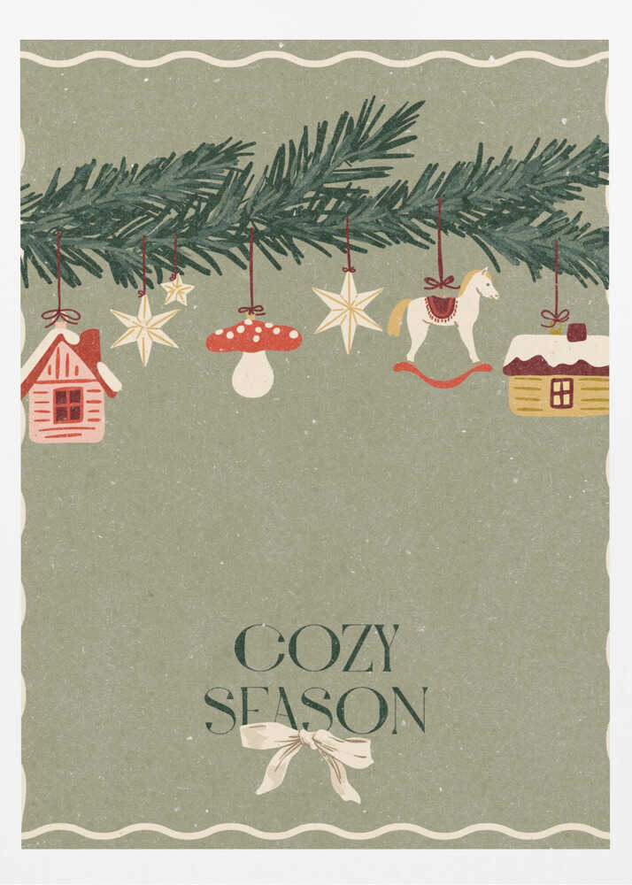 Toys on the Christmas tree - Poster / Art Print