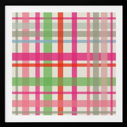 X-Mas Winter tartan pattern - Poster / Art Print