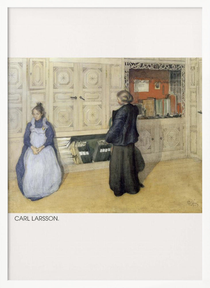 Carl Larsson, Mother and Daughter, 1903, Watercolor 1 - Poster / Art Print