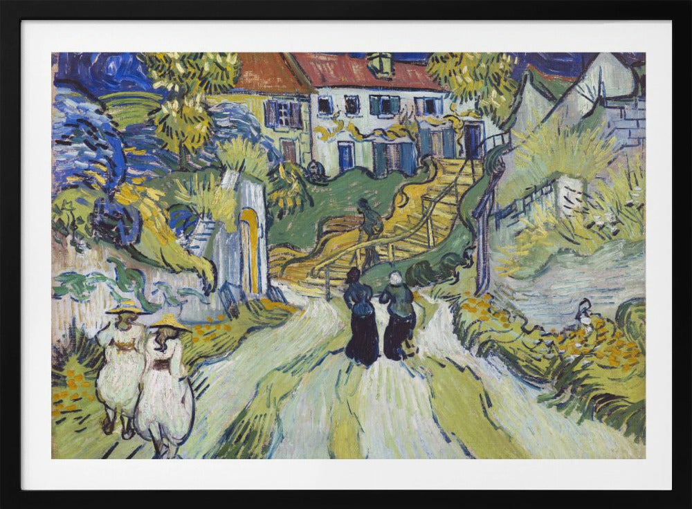 Stairway At Auvers (1890) - Poster / Art Print