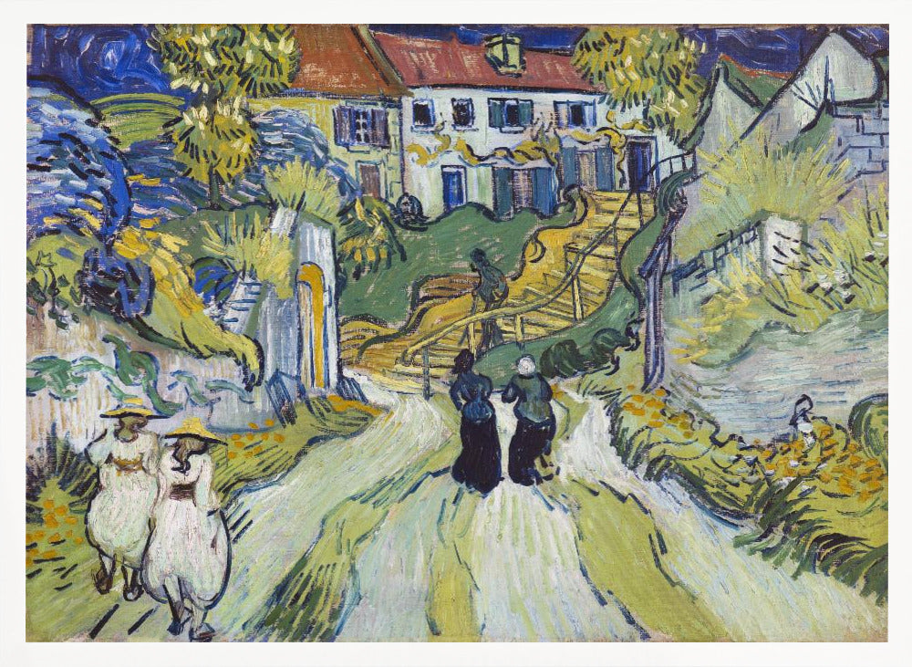Stairway At Auvers (1890) - Poster / Art Print