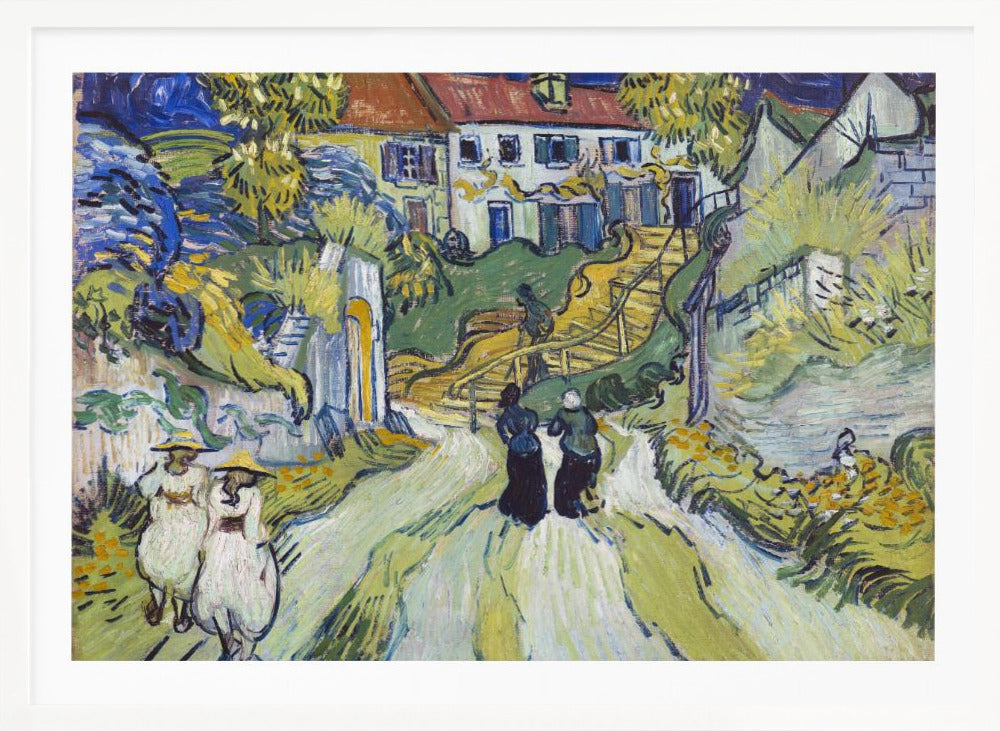 Stairway At Auvers (1890) - Poster / Art Print
