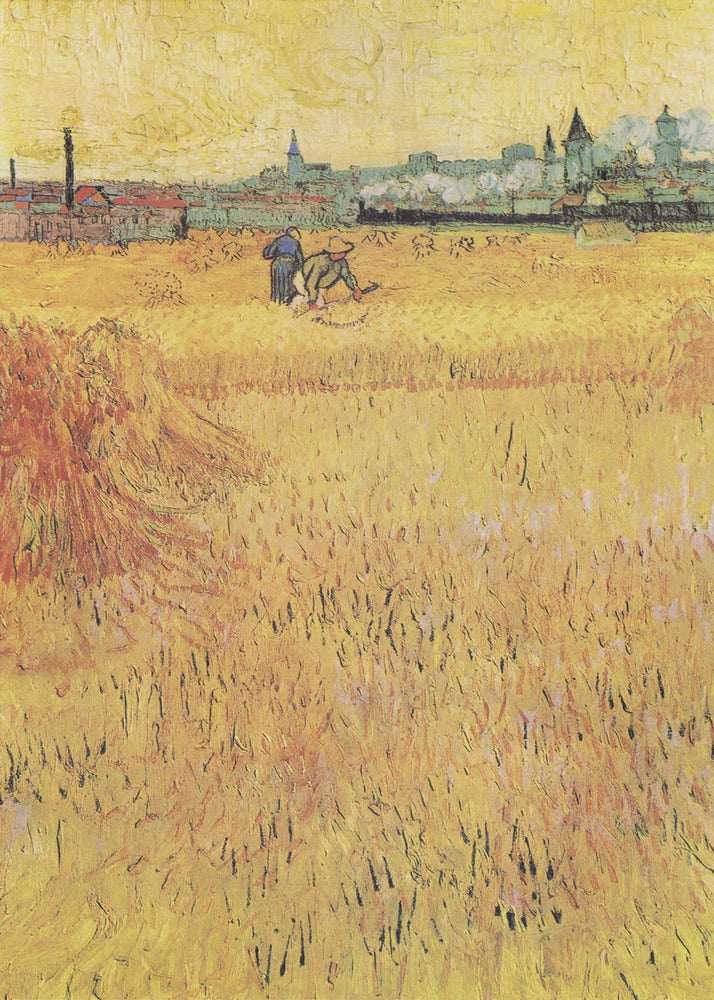 Wheat Field With View of Arles (1888) - Poster / Art Print