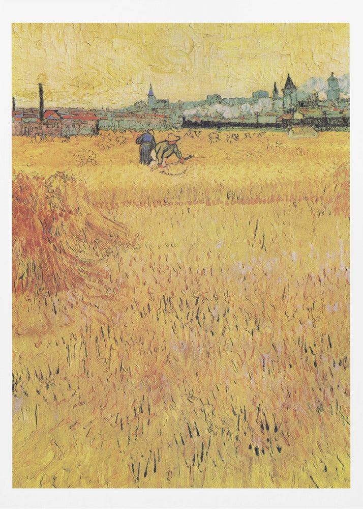 Wheat Field With View of Arles (1888) - Poster / Art Print