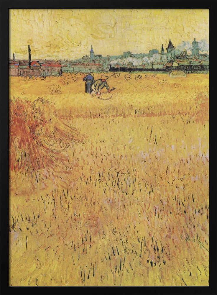 Wheat Field With View of Arles (1888) - Poster / Art Print