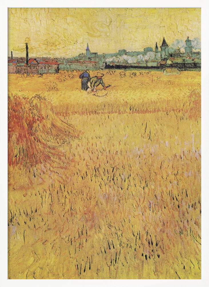 Wheat Field With View of Arles (1888) - Poster / Art Print