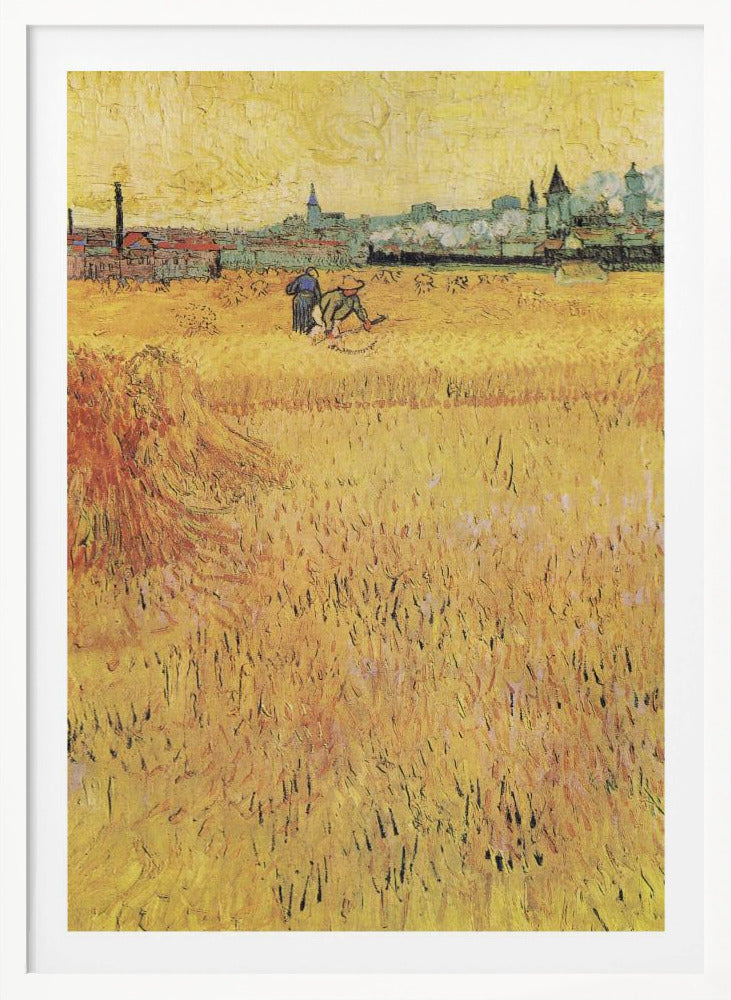 Wheat Field With View of Arles (1888) - Poster / Art Print