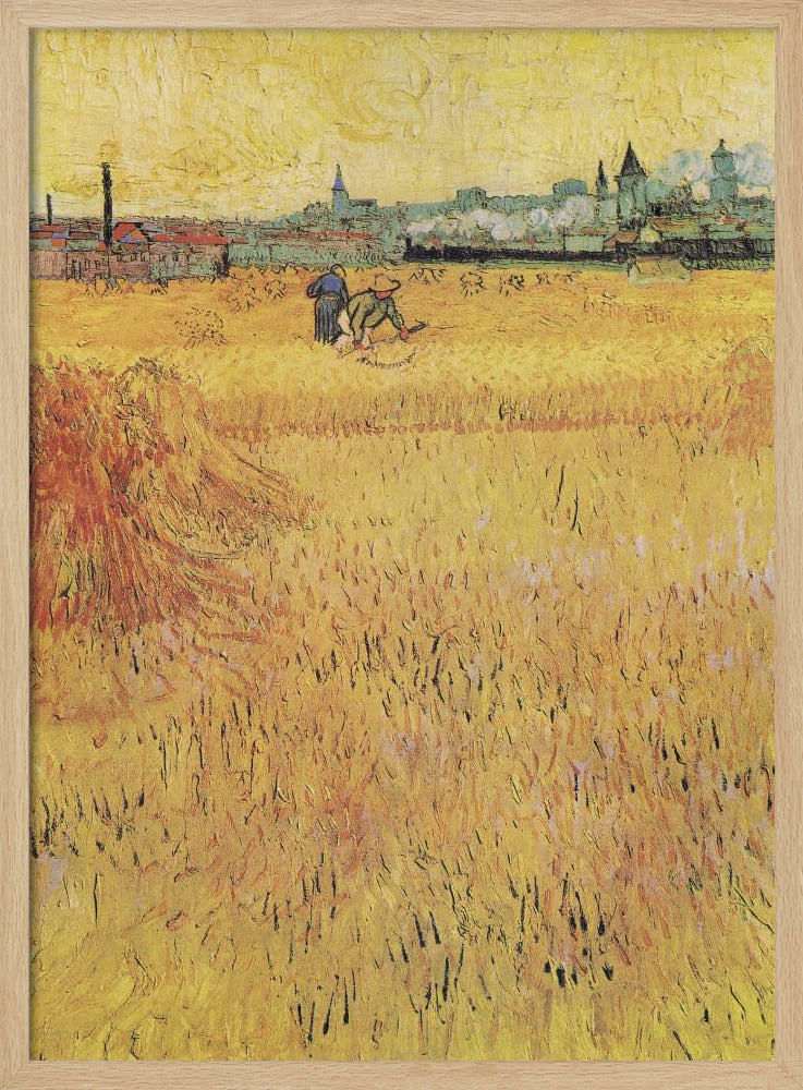 Wheat Field With View of Arles (1888) - Poster / Art Print