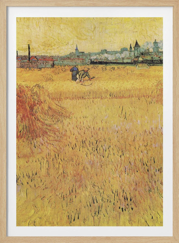 Wheat Field With View of Arles (1888) - Poster / Art Print