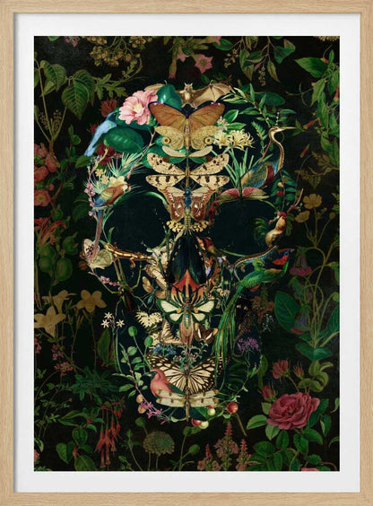 Papillon Skull - Poster / Art Print