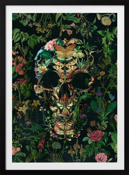 Papillon Skull - Poster / Art Print