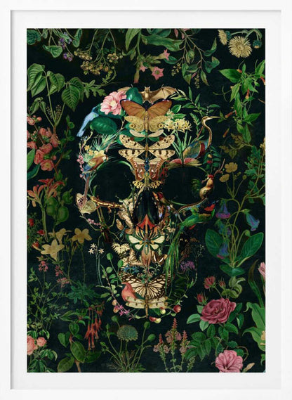 Papillon Skull - Poster / Art Print