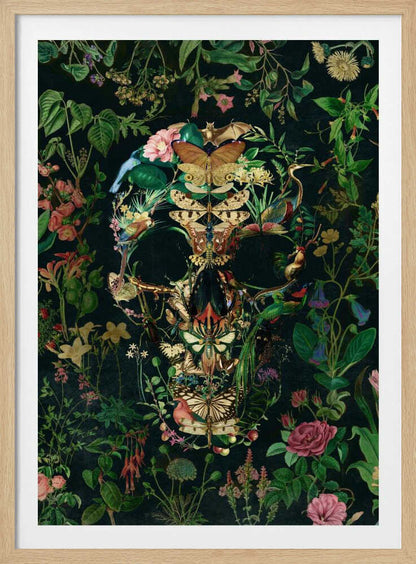 Papillon Skull - Poster / Art Print