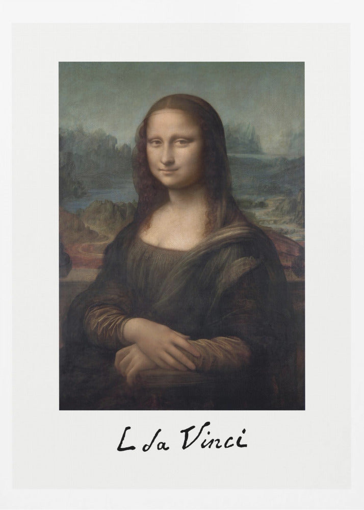 Mona Lisa Del Giocondo Signature (1503–1506) - Poster / Art Print