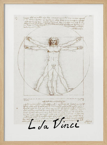 Vitruvian Man Signature - Poster / Art Print