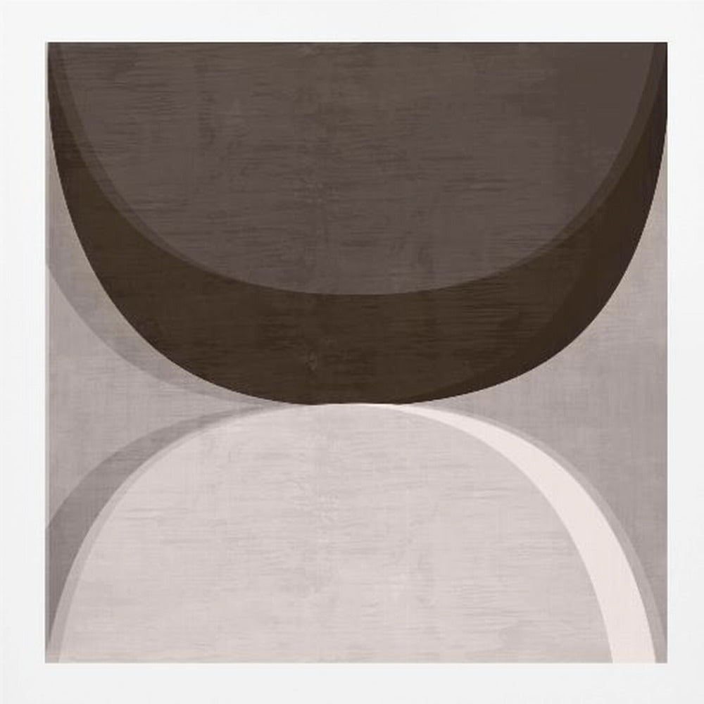 Modern Mocha Abstract Shapes 1 - Poster / Art Print