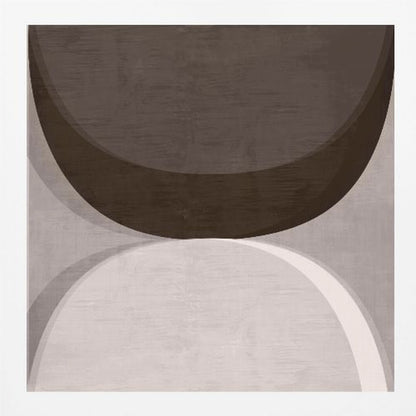 Modern Mocha Abstract Shapes 1 - Poster / Art Print