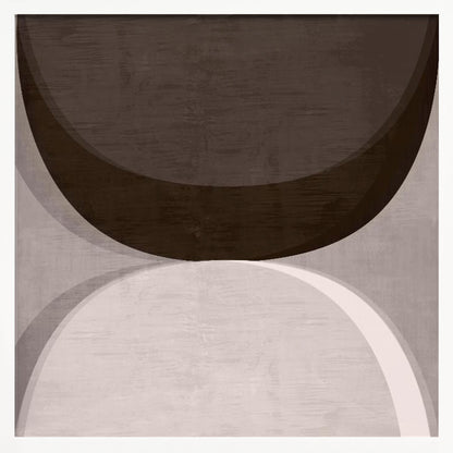 Modern Mocha Abstract Shapes 1 - Poster / Art Print